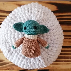 Horgolt baby Yoda kabala kulcstartó - játék & sport - baba & babaház - baba - Meska.hu