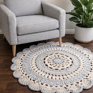 Tenger habjai horgolt mandala szőnyeg  - Meska.hu