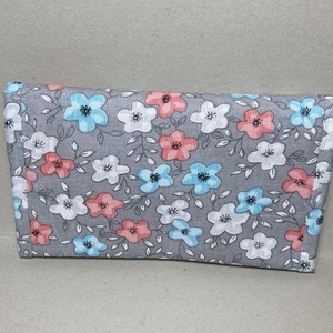 Pénztárca  - szürke, virágos - Meska.hu