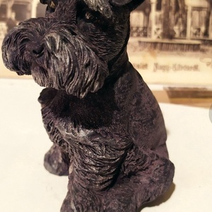 Schnauzer kutya gyertya, Otthon & Életmód, Gyertya, illat, aroma, Gyertya, Gyertya-, mécseskészítés, MESKA