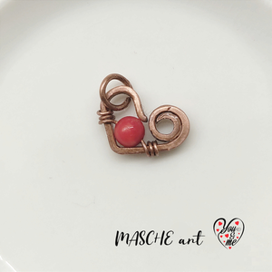 Kézműves szív alakú nyakláncos medál vintage stílusban. No #010924 - Meska.hu