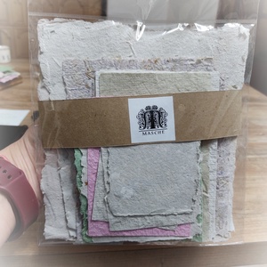 Kézműves vegyes merített papírok - diy (csináld magad) - egységcsomag - Meska.hu