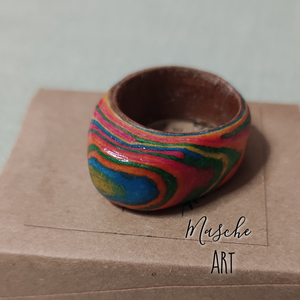 Gyűrű - unisex - papírgyűrű - kézműves, Ékszer, Gyűrű, Kerek gyűrű, Papírművészet, MESKA
