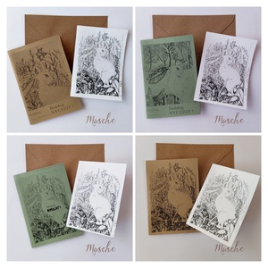 Húsvéti képeslap csomag - 7 db - os - otthon & életmód - papír, írószer - ajándékozás kellékei - képeslap, üdvözlőlap - Meska.hu