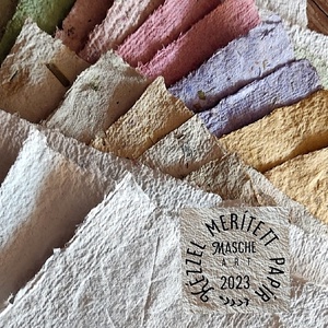 10 db dekorácós papír. Kézzel merített (kézműves - A4, 25 X 23 cm) - kellékek & szerszámok - papír - egyéb papír - Meska.hu
