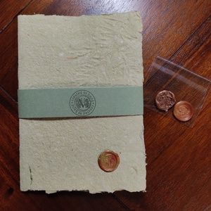 Kézműves füzet merített papírokból. / A5 / 20 oldalas - otthon & életmód - papír, írószer - album & fotóalbum - Meska.hu