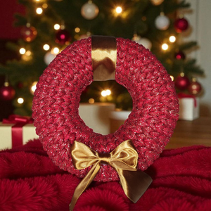 Piros csillogós kopogtató - Meska.hu