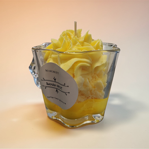 Banános desszertgyertya , Otthon & Életmód, Gyertya, illat, aroma, Gyertya, Gyertya-, mécseskészítés, MESKA