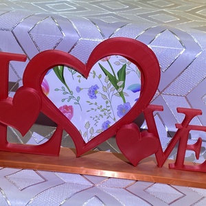 Valentin sziv, fényképes, Otthon & Életmód, Dekoráció, Dekoratív figurák és szobrok, Mindenmás, MESKA