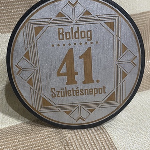 Születésnapi plakett, Otthon & Életmód, Dekoráció, Asztal és polc dekoráció, Asztaldísz, Mindenmás, MESKA