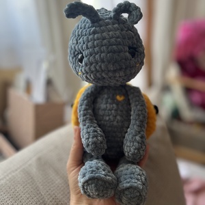 Amigurumi sárga katica  - játék & sport - plüssállat & játékfigura - más figura - Meska.hu