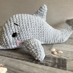 Amigurumi delfin, Játék & Sport, Plüssállat & Játékfigura, Más figura, Horgolás, MESKA