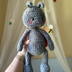 Amigurumi piros katica  - játék & sport - plüssállat & játékfigura - más figura - Meska.hu