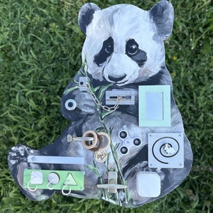 Panda Matatófal  - játék & sport - készségfejlesztő és logikai játék - oktató játékok - Meska.hu