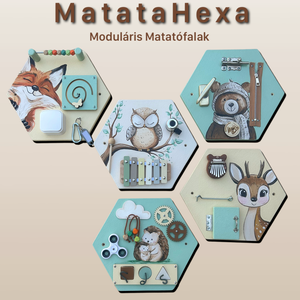 MatataHexa moduláris hexagon Matatófalak, Játék & Sport, Készségfejlesztő és Logikai játék, Montessori szivárvány, Waldorf játékok, Festészet, Famegmunkálás, MESKA
