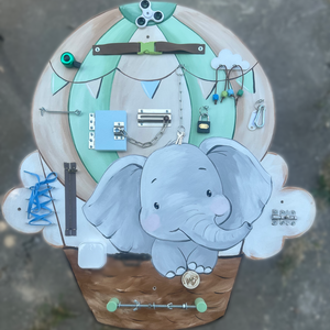 Óriás Elefántos Hőlégballon Matatófal, Otthon & Életmód, Babaszoba, gyerekszoba, Babaszoba dekoráció, Festészet, MESKA