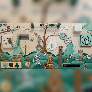 Testvér Matatófal Erdei állatokkal, Otthon & Életmód, Babaszoba, gyerekszoba, Babaszoba dekoráció, Festészet, MESKA
