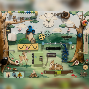 Erdei állatos Matatófal, Baba - mama, Baba játékok, Matatófal, Festészet, MESKA