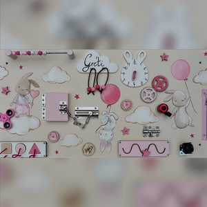 Nyuszis Testvér Matatófal, Baba - mama, Baba játékok, Matatófal, Festészet, MESKA