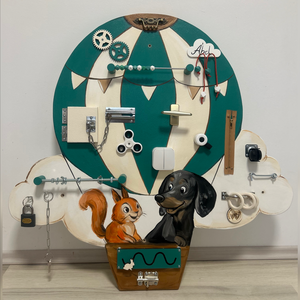 Hőlégballonos tacskós Matatófal, Baba - mama, Baba játékok, Matatófal, Festészet, MESKA