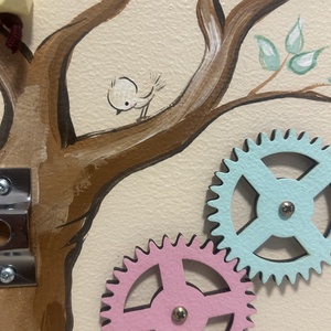 Nyuszicsalád Matatófal  - baba - mama - baba játékok - matatófal - Meska.hu