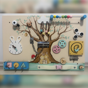 Nyuszicsalád Matatófal , Baba - mama, Baba játékok, Matatófal, Festészet, MESKA