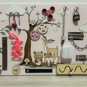 Őzikés, rókás Matatófal  - baba - mama - baba játékok - matatófal - Meska.hu