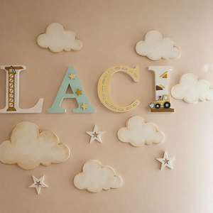 Bababetűk Felhőkkel - Meska.hu