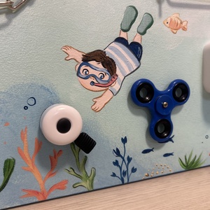 Tenger mélyén Matatófal - baba - mama - baba játékok - matatófal - Meska.hu