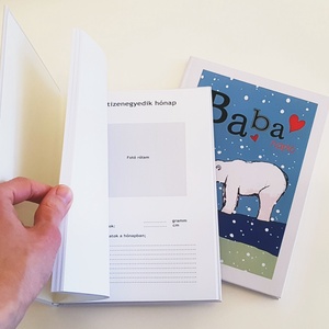 Jegesmacis babanapló - otthon & életmód - papír, írószer - babanapló - Meska.hu