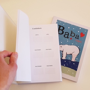 Jegesmacis babanapló - otthon & életmód - papír, írószer - babanapló - Meska.hu