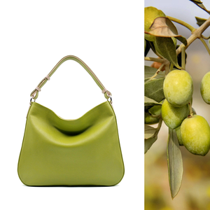 Hobo 1.0 - Olívazöld bőrtáska  - Meska.hu