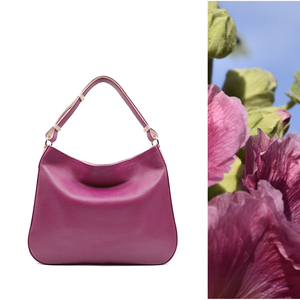 Hobo 1.0 - Mályvaszín bőrtáska , Táska & Tok, Kézitáska & válltáska, Válltáska, Bőrművesség, MESKA