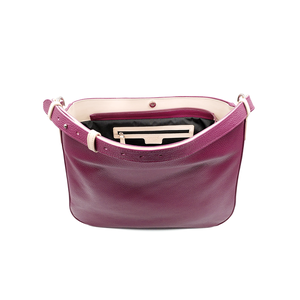 Hobo 1.0 - Mályvaszín bőrtáska  - táska & tok - kézitáska & válltáska - válltáska - Meska.hu