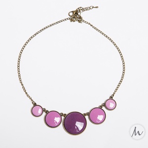 Do you lilac me? - lila tűzzománc nyaklánc - ékszer - nyaklánc - medálos nyaklánc - Meska.hu