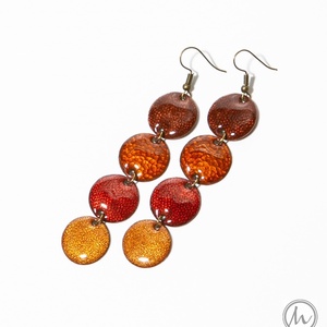 Maraschino - tűzzománc fülbevaló LE - ékszer - nyaklánc - statement nyaklánc - Meska.hu