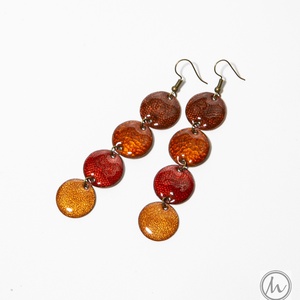 Maraschino - tűzzománc fülbevaló LE - Meska.hu