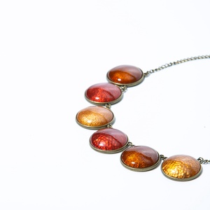 Maraschino - tűzzománc nyakék LE - ékszer - nyaklánc - statement nyaklánc - Meska.hu