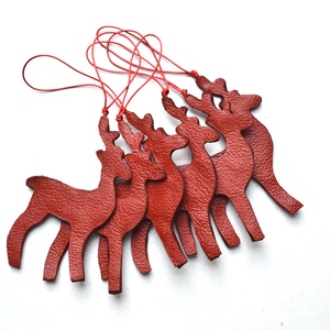 Szarvasok-karácsonyfadísz csomag valódi bőrből - karácsony - karácsonyi lakásdekoráció - karácsonyfadíszek - Meska.hu