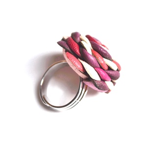  Candy extra-gyűrű valódi bőrből  - ékszer - gyűrű - statement gyűrű - Meska.hu