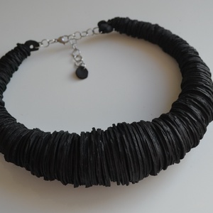 Rustic-extra-nyakék valódi bőrből - ékszer - nyaklánc - medálos nyaklánc - Meska.hu