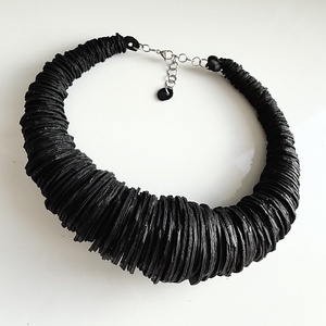 Rustic-extra-nyakék valódi bőrből, Ékszer, Nyaklánc, Medálos nyaklánc, Bőrművesség, Ékszerkészítés, MESKA