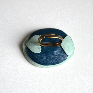 Család-extra gyűrű valódi bőrrel - ékszer - gyűrű - statement gyűrű - Meska.hu