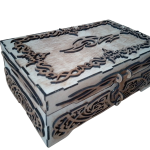 Ékszeres doboz, Ékszer, Ékszertartó, Ékszerdoboz, Gravírozás, pirográfia, Famegmunkálás, MESKA