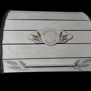 Kenyér tartó box, Otthon & Életmód, Konyhafelszerelés, tálalás, Konyhai tárolás, Kenyértartó, Gravírozás, pirográfia, Famegmunkálás, MESKA