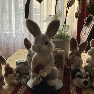 Húsvéti nyuszi tojással - Meska.hu