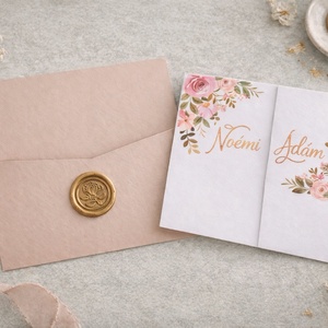 Romantic one# - esküvő - meghívó & kártya - meghívó - Meska.hu