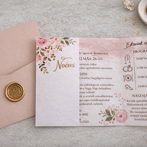 Romantic one# - esküvő - meghívó & kártya - meghívó - Meska.hu