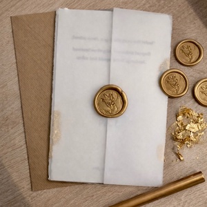 Smokey gold# meghívó - esküvő - meghívó & kártya - meghívó - Meska.hu