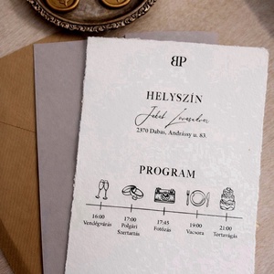 Smokey gold# meghívó - esküvő - meghívó & kártya - meghívó - Meska.hu